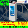 Long quality guarantee 2v 800ah tubular gel solar battery